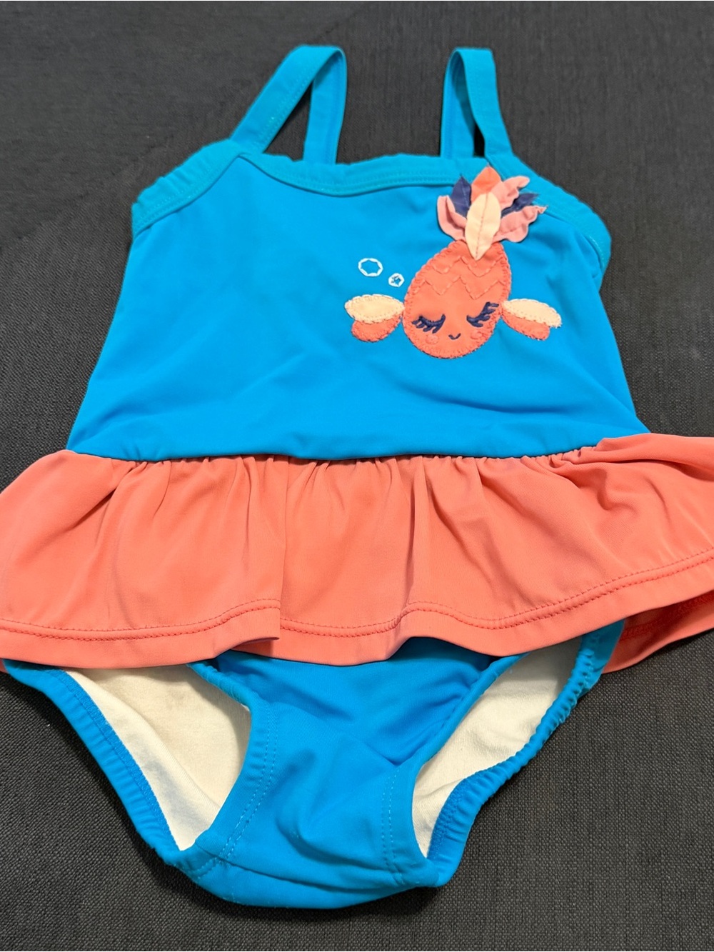 Gymboree 2T  Fish Skirted One-Piece Swimsuit Sz 2T